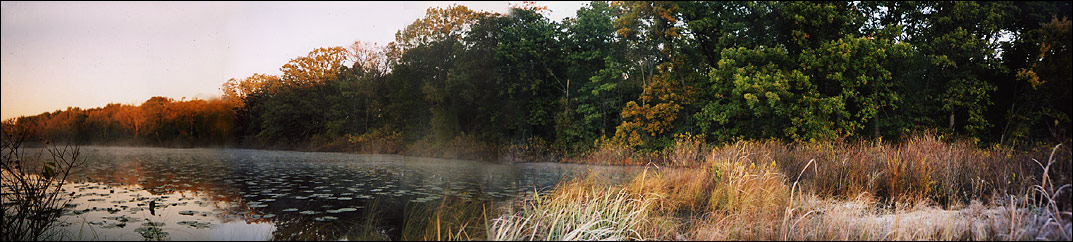 Hook Lake Northwest to South Boundary, Dawn - Fall